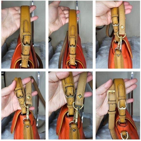 MCM Embossed Leather Crossbody Bag - Picture 7 of 12